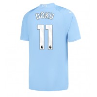 Billiga Manchester City Jeremy Doku #11 Hemma fotbollskläder 2023-24 Kortärmad